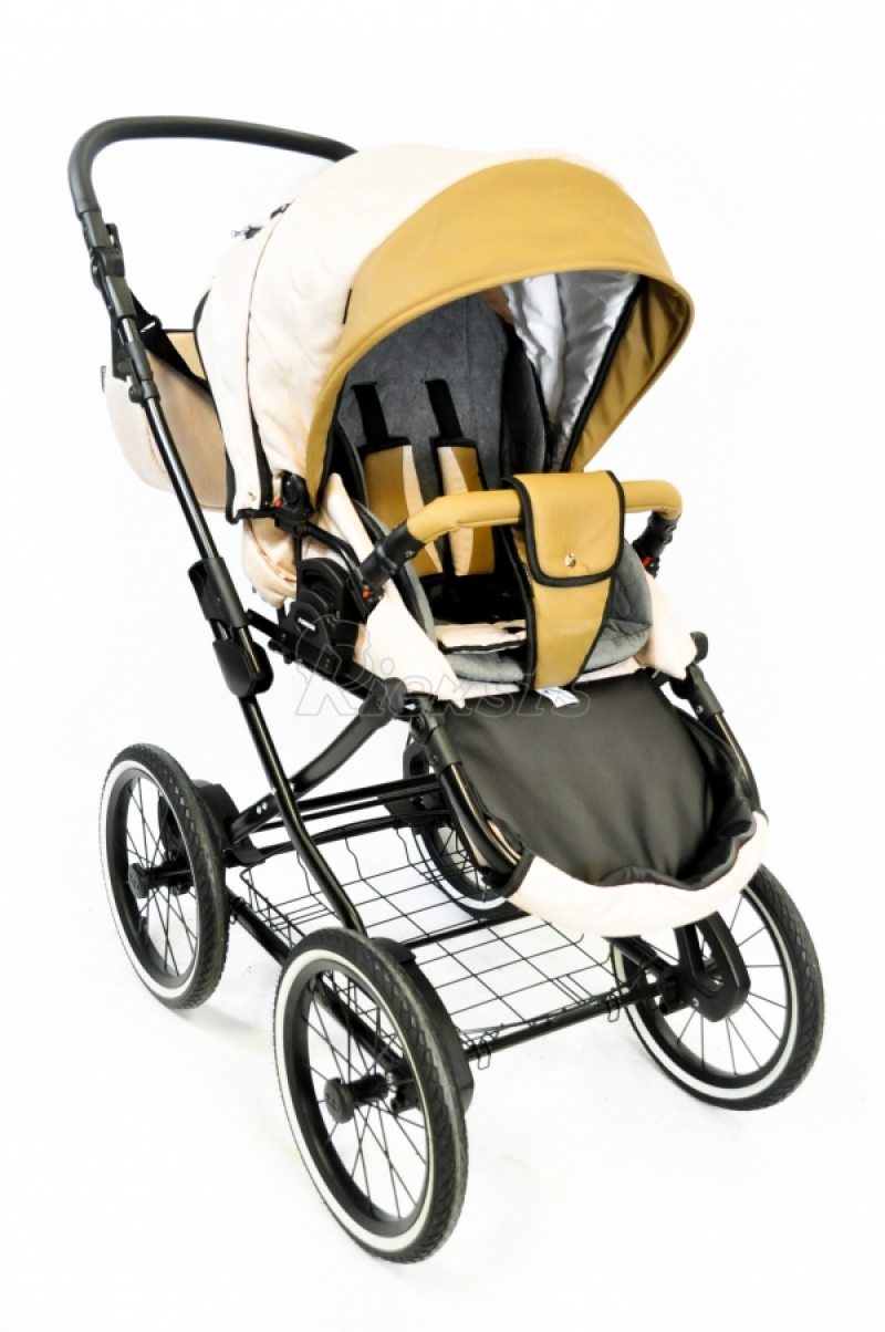 bērnu rati 2in1/3in1 FIRKON Leatherette beige eco