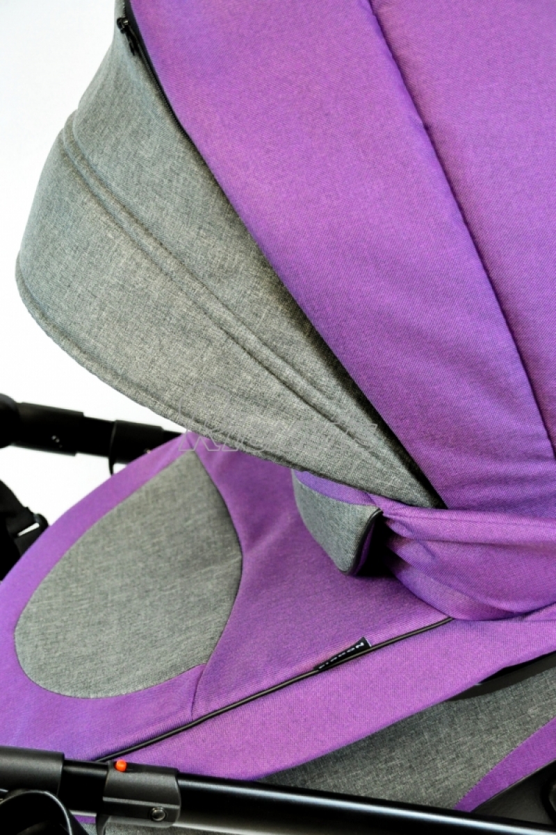 bērnu rati 2in1/3in1 FIRKON Vesta Violet color audums