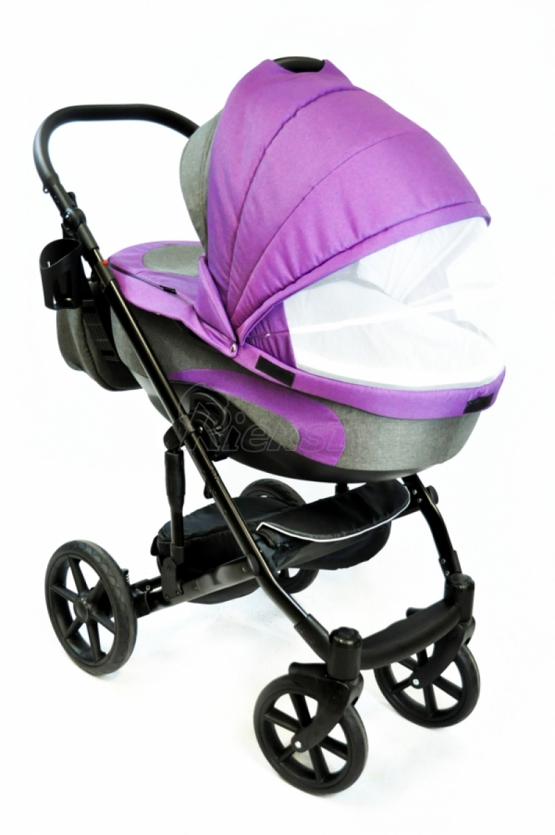 bērnu rati 2in1/3in1 FIRKON Vesta Violet color audums
