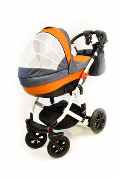 bērnu rati 2in1/3in1 Florencija orange/blue