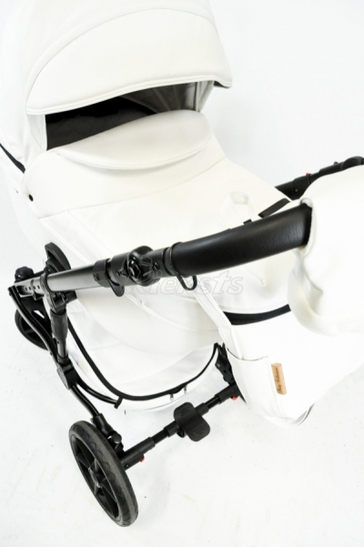 bērnu rati 2in1/3in1 Mikrus Bianco eco leather