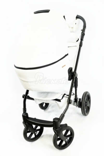 bērnu rati 2in1/3in1 Mikrus Bianco eco leather