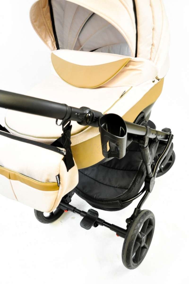bērnu rati 2in1/3in1 FIRKON Leatherette beige eco