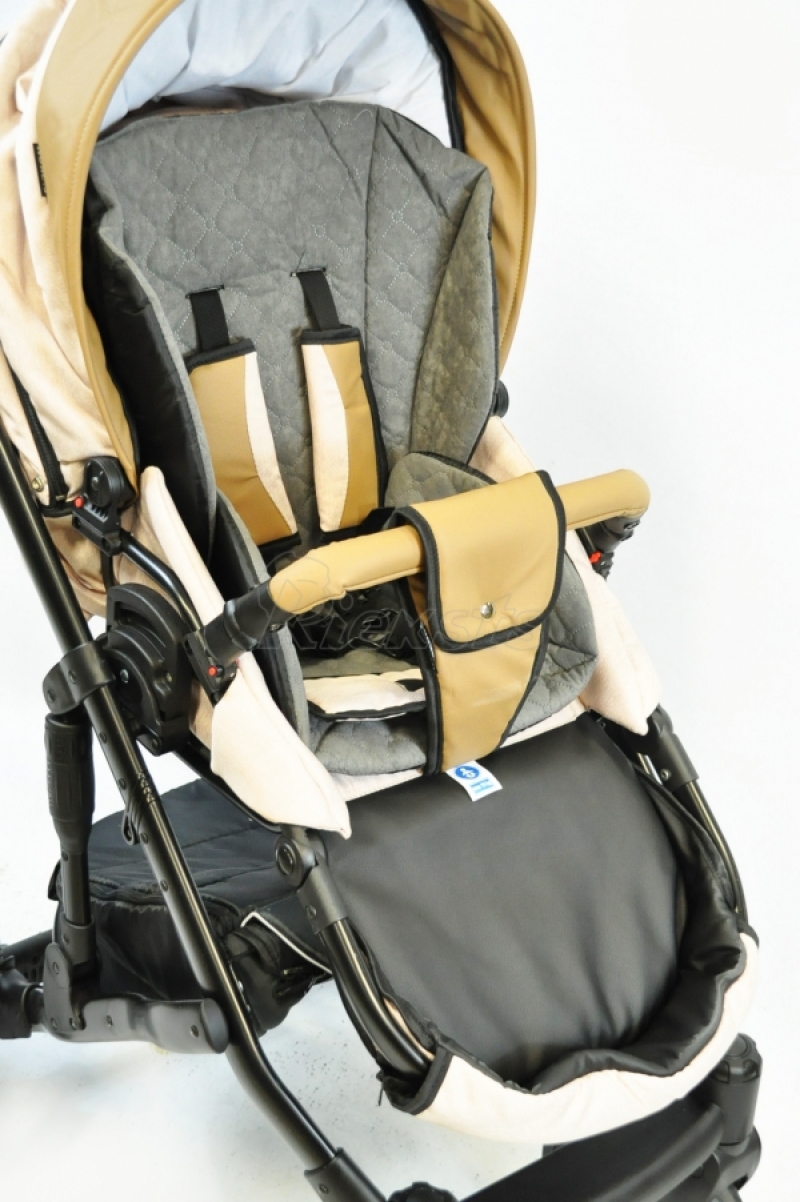 bērnu rati 2in1/3in1 FIRKON Leatherette beige eco