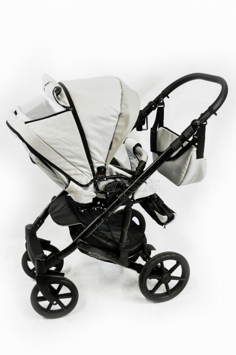 bērnu rati 2in1/3in1 FIRKON Leatherette grey eco