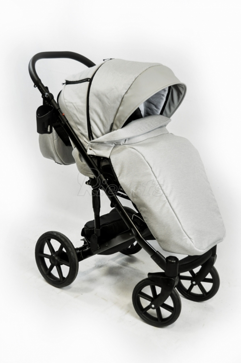 bērnu rati 2in1/3in1 FIRKON Leatherette grey eco