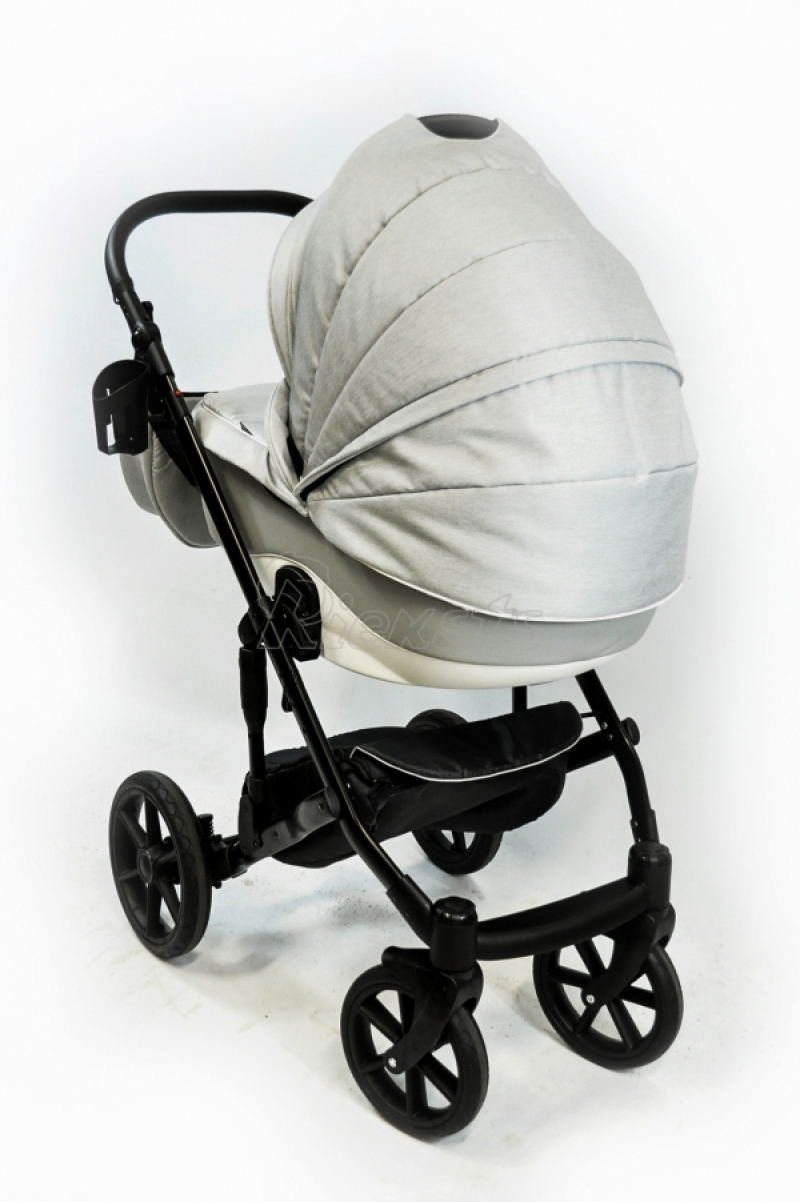 bērnu rati 2in1/3in1 FIRKON Leatherette grey eco
