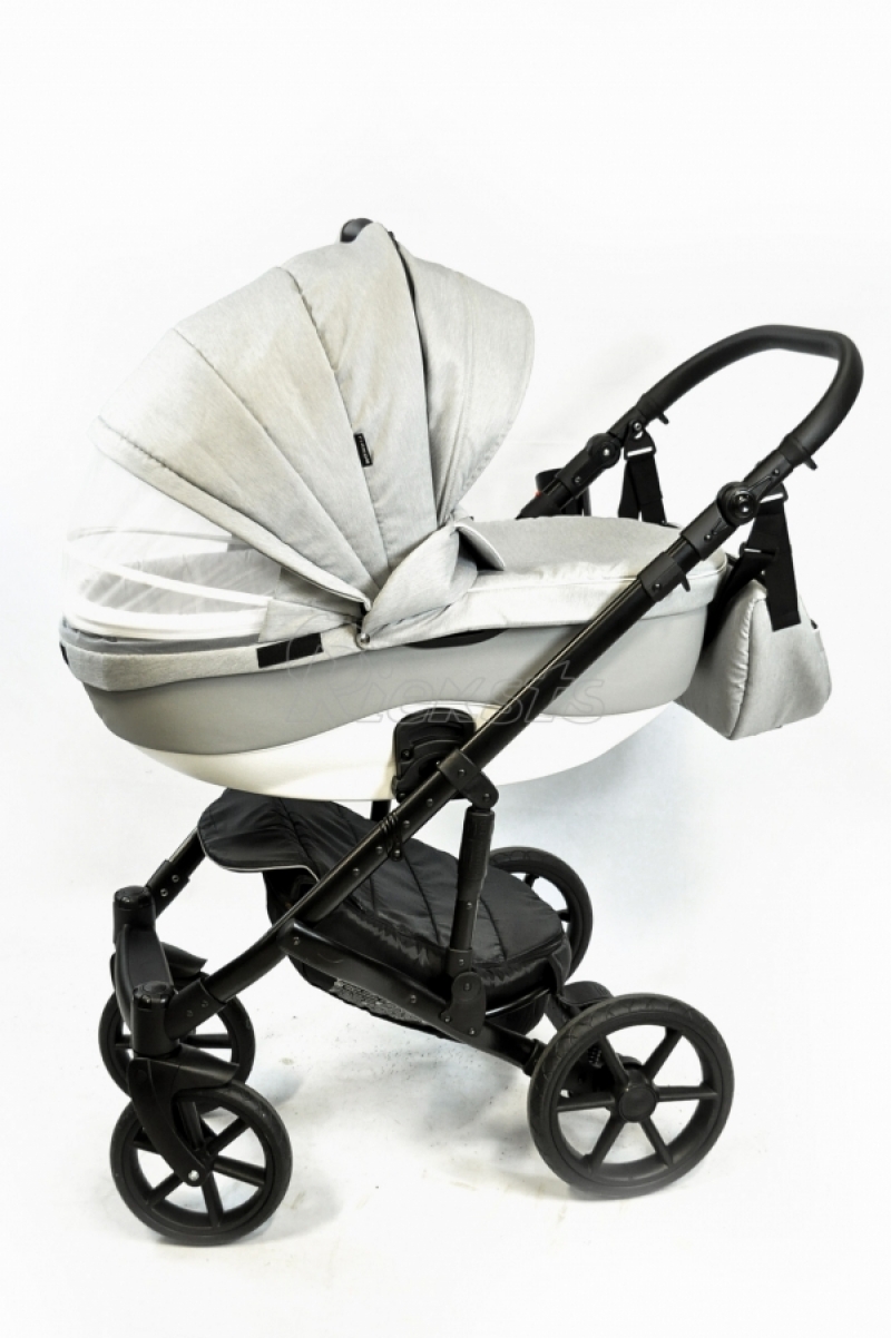bērnu rati 2in1/3in1 FIRKON Leatherette grey eco