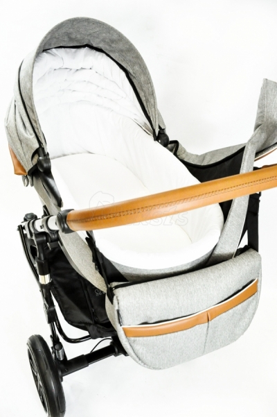 bērnu rati 2in1/3in1 FIRKON Vesta Luxe color 31 pelēkais audums