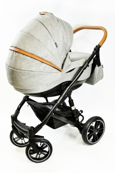 bērnu rati 2in1/3in1 FIRKON Vesta Luxe color 31 pelēkais audums