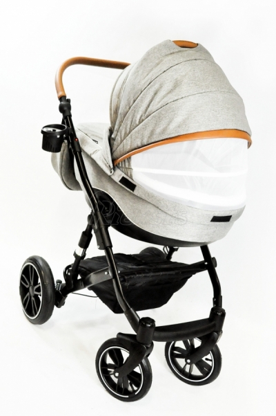 bērnu rati 2in1/3in1 FIRKON Vesta Luxe color 31 pelēkais audums