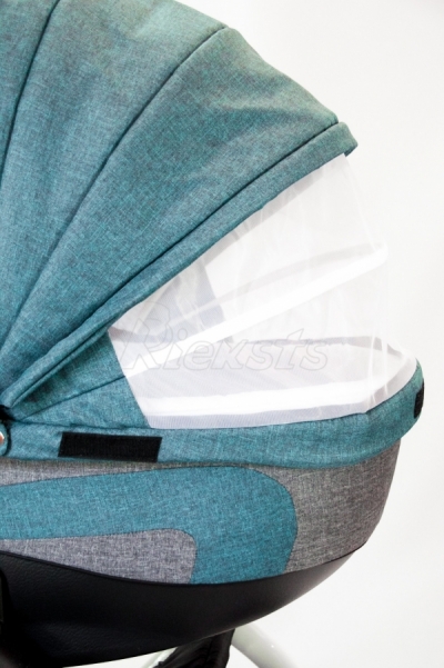 bērnu rati 2in1/3in1 FIRKON Vesta Turquoise color audums