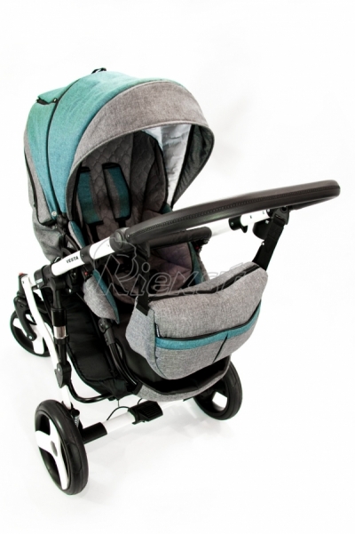 bērnu rati 2in1/3in1 FIRKON Vesta Turquoise color audums