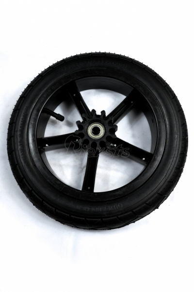 bērnu ratu ritenis 12'' collas plastikāta, riepa 12 1/2 x 1,75 x2 1/4 (47-203) melna Tako, Firkon, Lonex, Baby-Mer c un citi, AIR