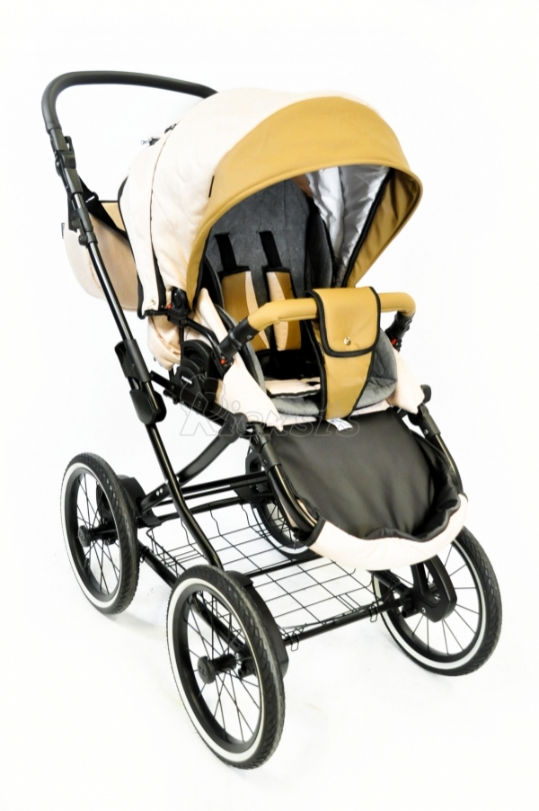 bērnu rati 2in1/3in1 FIRKON Leatherette beige eco
