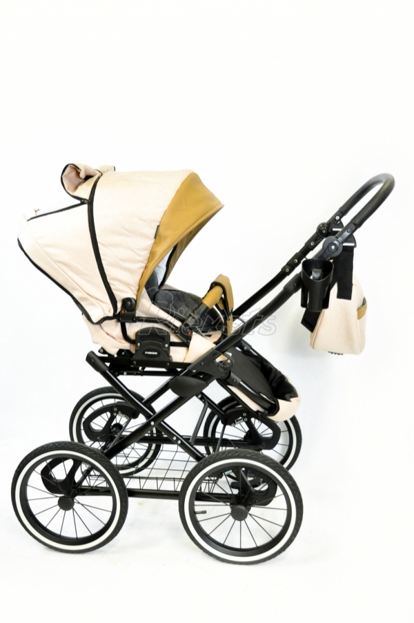 bērnu rati 2in1/3in1 FIRKON Leatherette beige eco