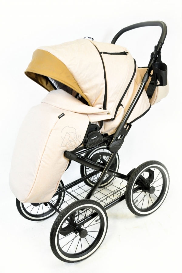 bērnu rati 2in1/3in1 FIRKON Leatherette beige eco