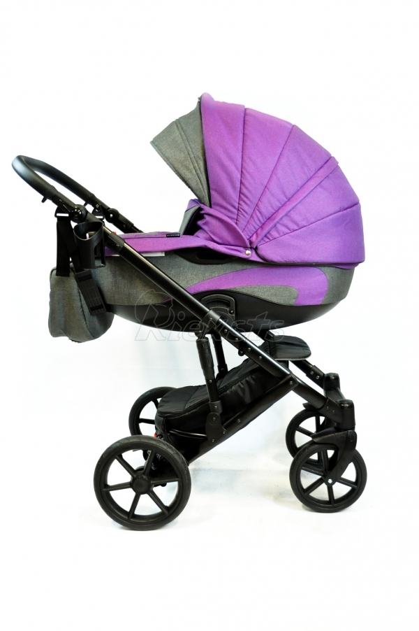bērnu rati 2in1/3in1 FIRKON Vesta Violet color audums