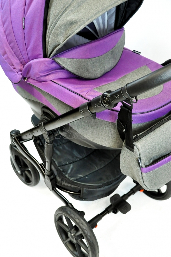 bērnu rati 2in1/3in1 FIRKON Vesta Violet color audums