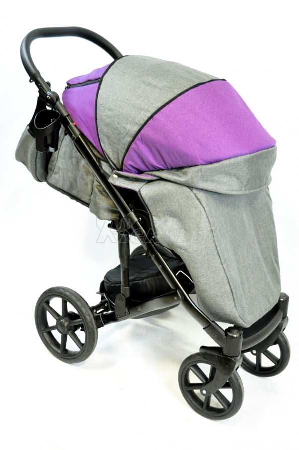 bērnu rati 2in1/3in1 FIRKON Vesta Violet color audums