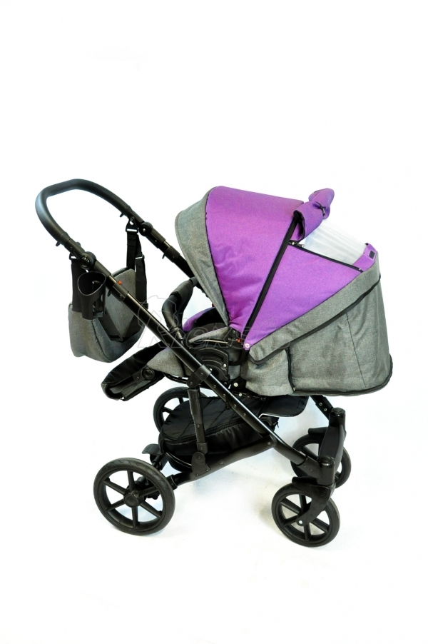 bērnu rati 2in1/3in1 FIRKON Vesta Violet color audums
