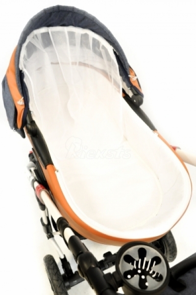 bērnu rati 2in1/3in1 Florencija orange/blue