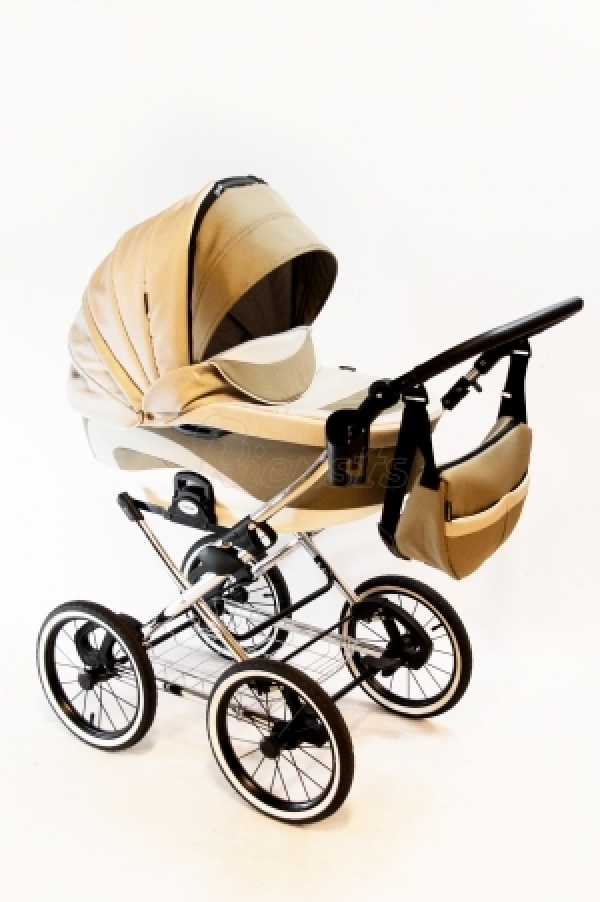 bērnu rati 2in1/3in1 FIRKON Vesta beige textile bēšs audums
