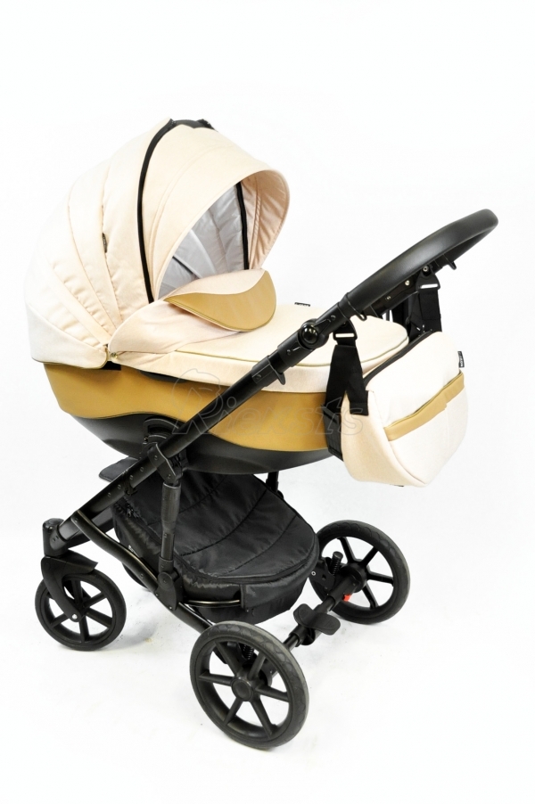 bērnu rati 2in1/3in1 FIRKON Leatherette beige eco
