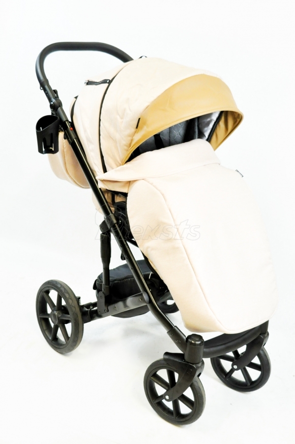 bērnu rati 2in1/3in1 FIRKON Leatherette beige eco