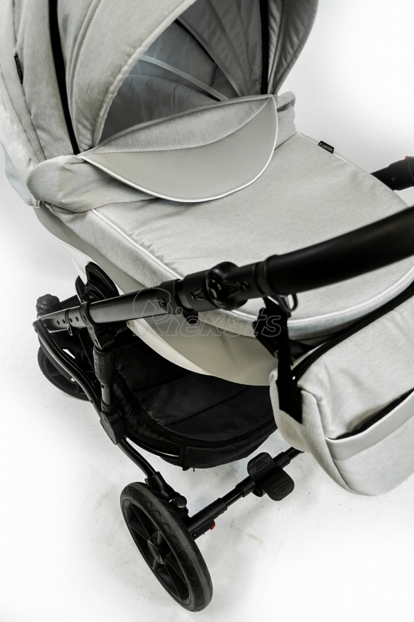bērnu rati 2in1/3in1 FIRKON Leatherette grey eco