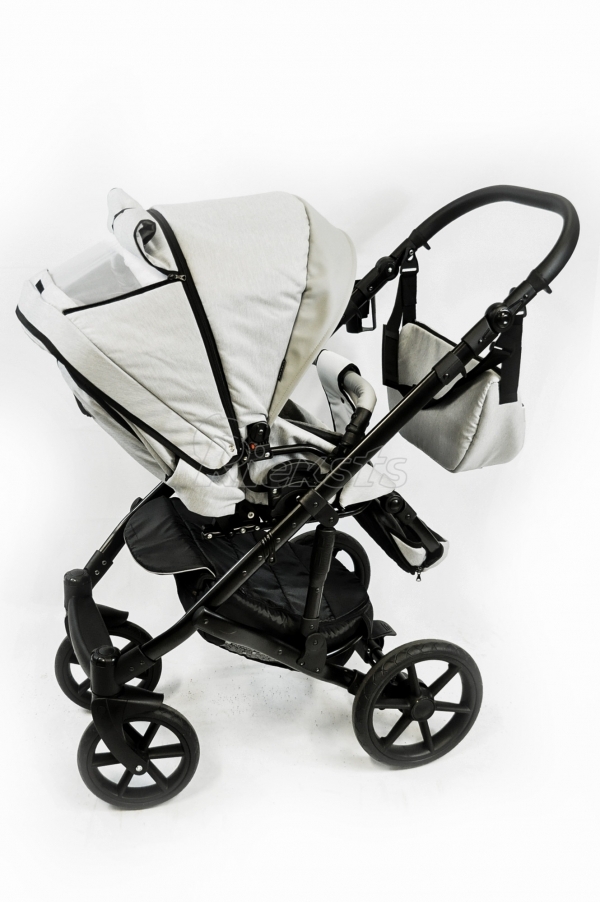 bērnu rati 2in1/3in1 FIRKON Leatherette grey eco