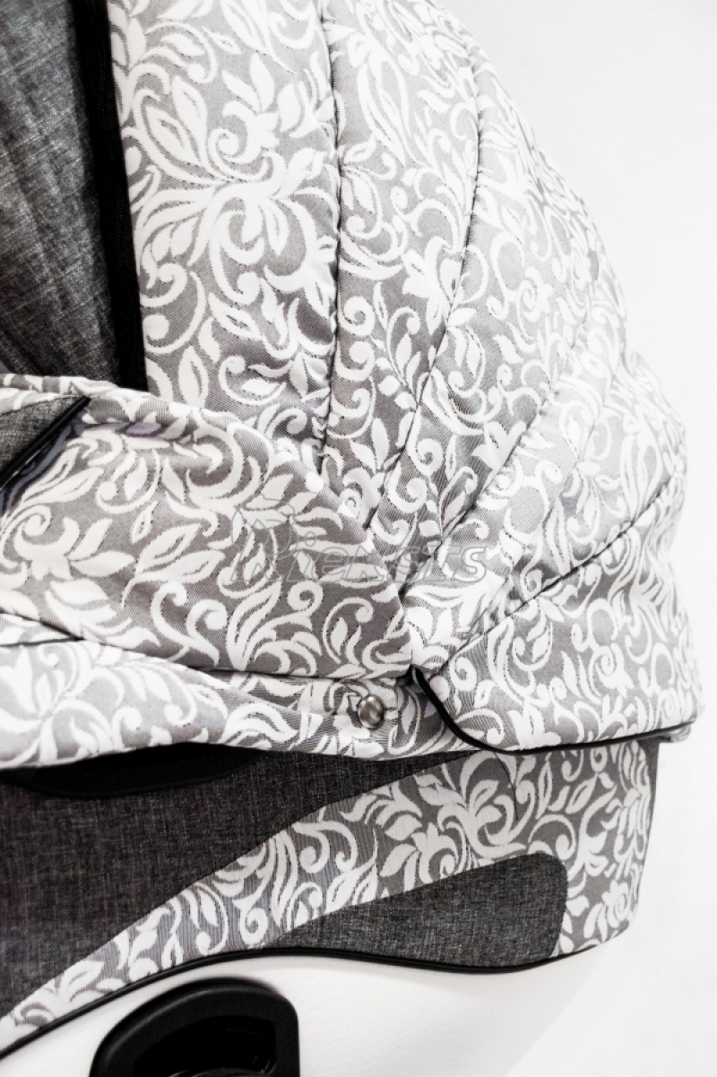 bērnu rati 2in1/3in1 FIRKON Vesta color 22 Classic pelēks audums