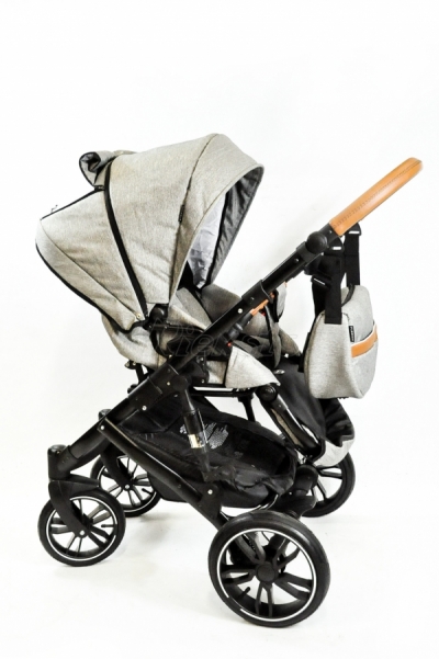 bērnu rati 2in1/3in1 FIRKON Vesta Luxe color 31 pelēkais audums