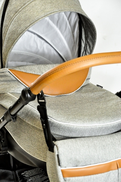 bērnu rati 2in1/3in1 FIRKON Vesta Luxe color 31 pelēkais audums