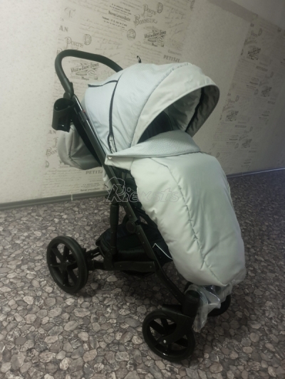 bērnu rati 2in1/3in1 FIRKON Vesta color 21 pelēkais audums