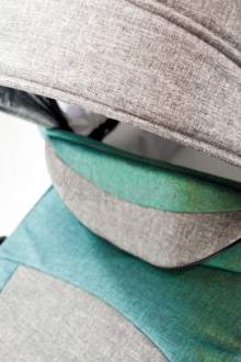bērnu rati 2in1/3in1 FIRKON Vesta Turquoise color audums