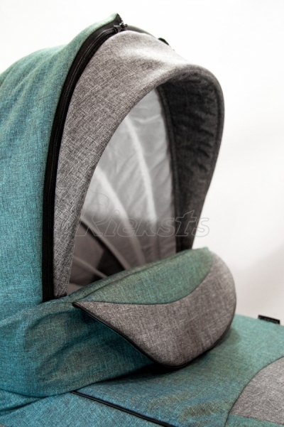 bērnu rati 2in1/3in1 FIRKON Vesta Turquoise color audums