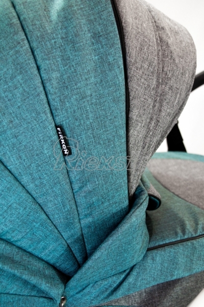 bērnu rati 2in1/3in1 FIRKON Vesta Turquoise color audums